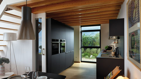 Muebles compactos de cocina Santos modelo Fine con tirador
