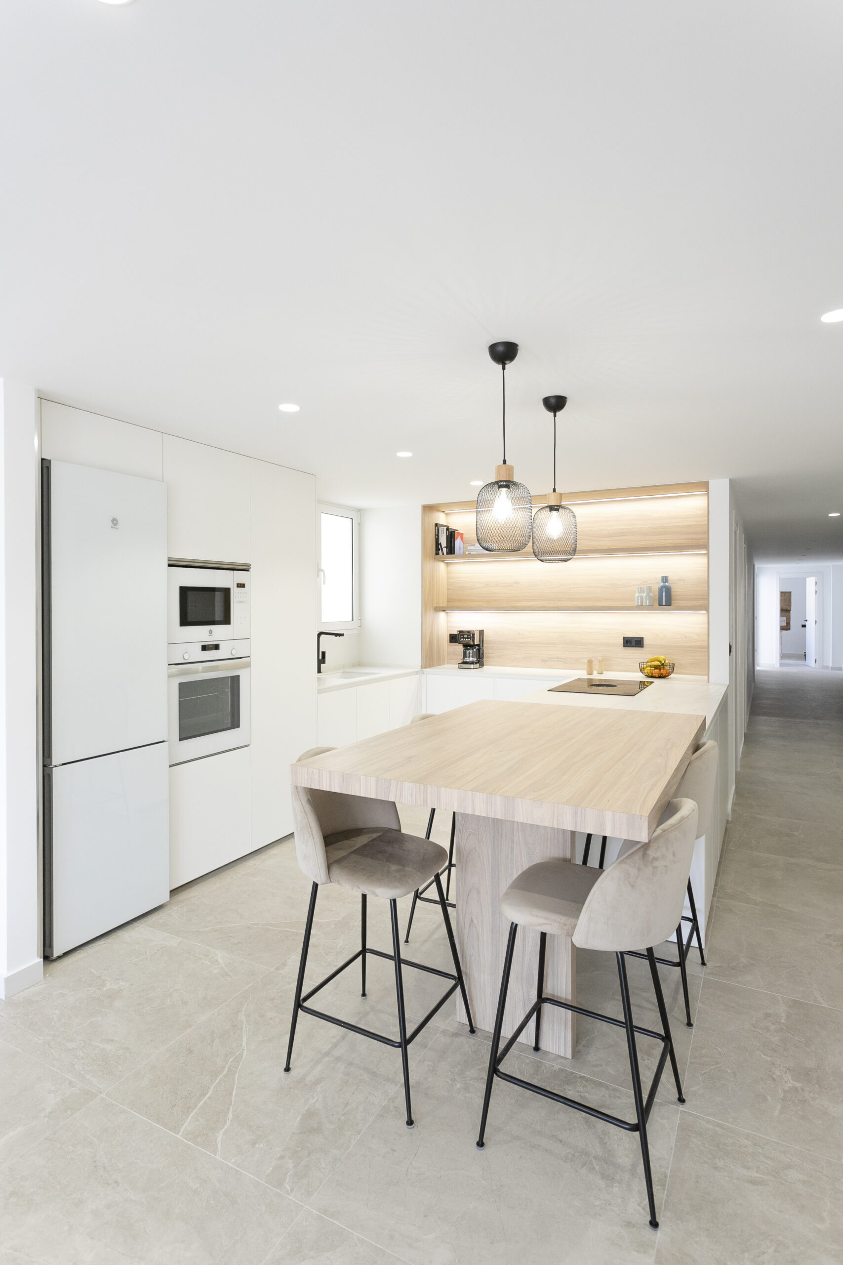 Una cocina funcional, luminosa y acogedora